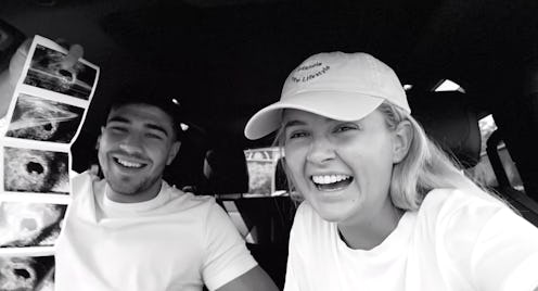 Tommy Fury and Molly-Mae Hague with their baby's ultrasound scan, 2022