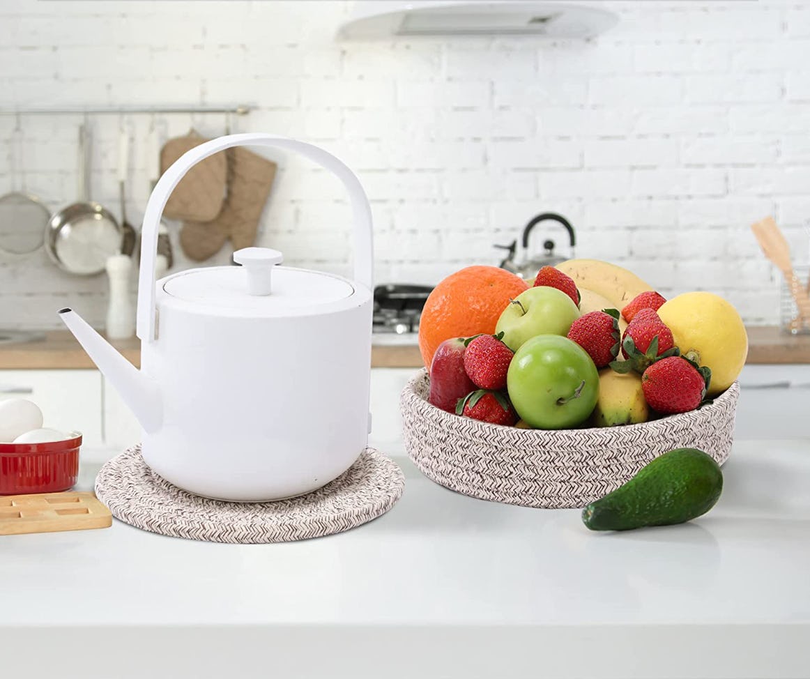 Coga Trivets and Storage Basket Set