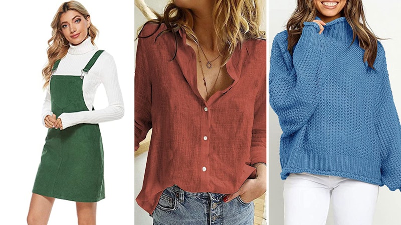 White, red, and blue stylish and comfy shirts that are under $35
