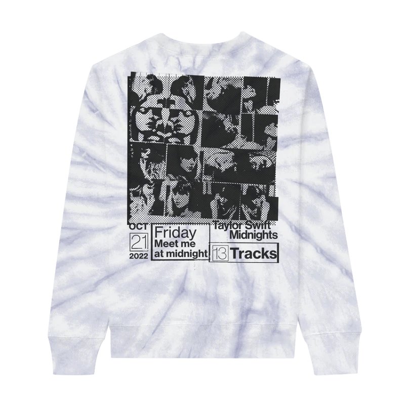 Taylor Swift Midnights Longsleeve Tee М Official Taylor Swift The Eras Tour Long Sleeve T-Shirt Navy