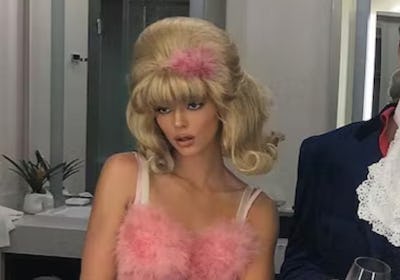 Kendall Jenner femmebot costume and blonde wig