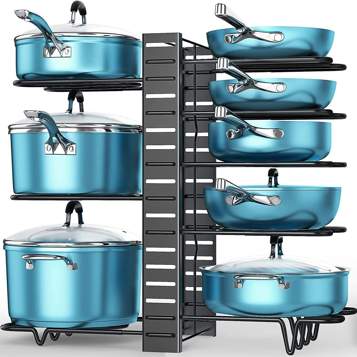 ORDORA 8 Tier Pot Rack Organizer