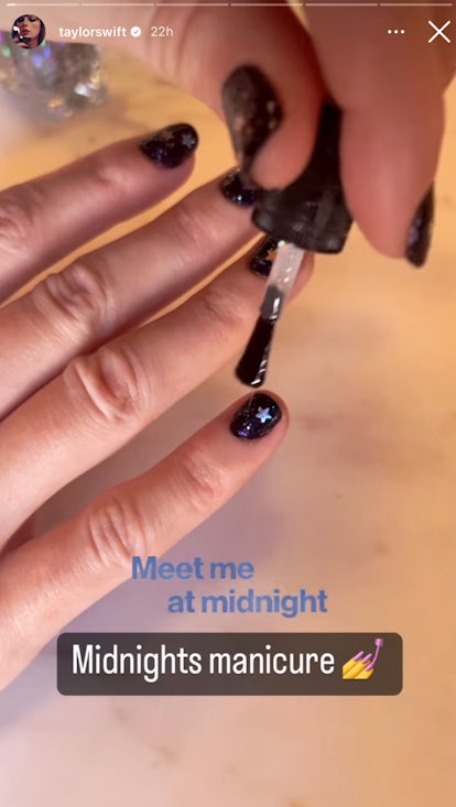Taylor Swift's 'Midnights' manicure.