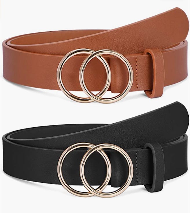 SANSTHS Leather Belts (2-Pack)