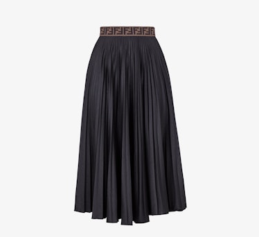 Black Tech Jersey Skirt