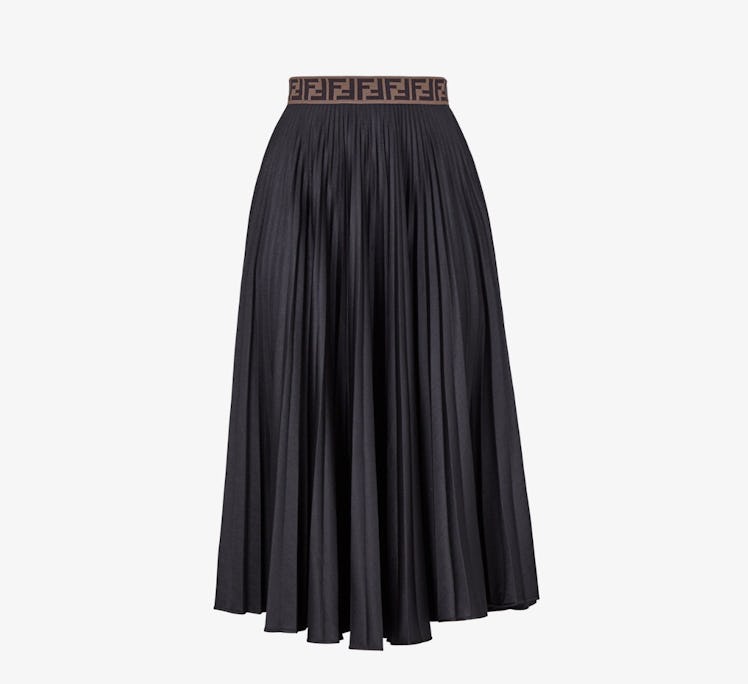 Black Tech Jersey Skirt