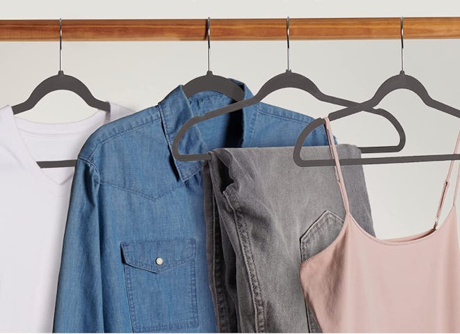 Zober Space Saving Velvet Hangers (50-Pack)