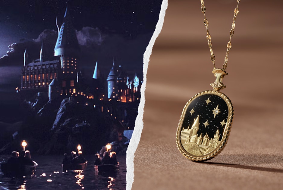 Limited Edition Harry Potter™ Hogwarts™ Castle Gold-Tone Stainless Steel  Chain Necklace …