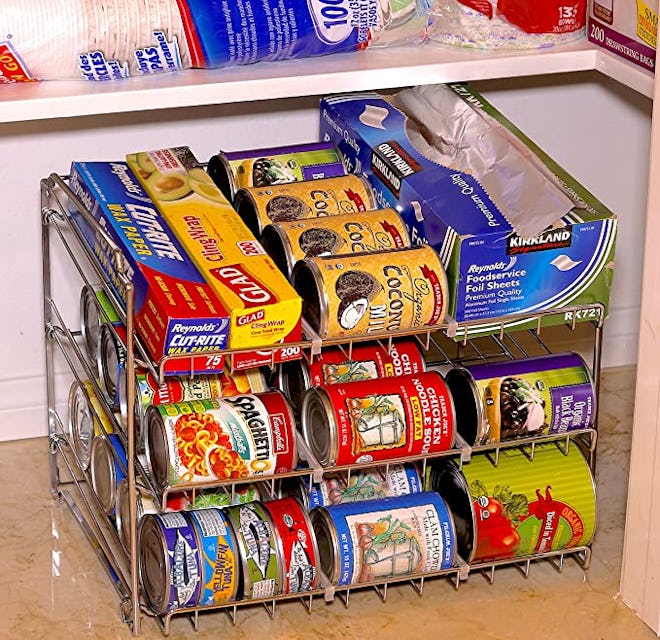SimpleHouseware Stackable Can Rack Organizer