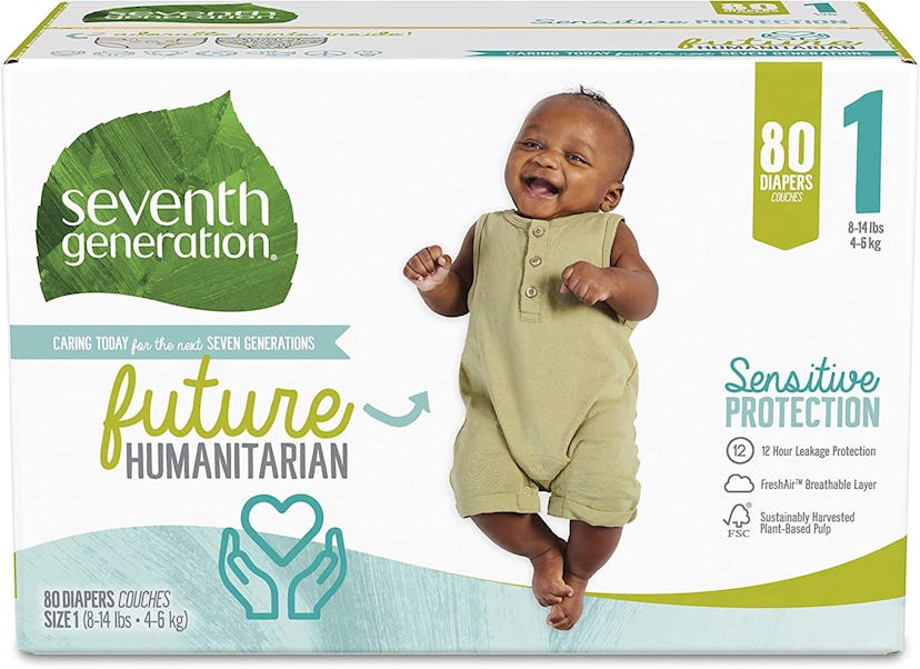 Seventh Generation Baby Diapers, 80 Count