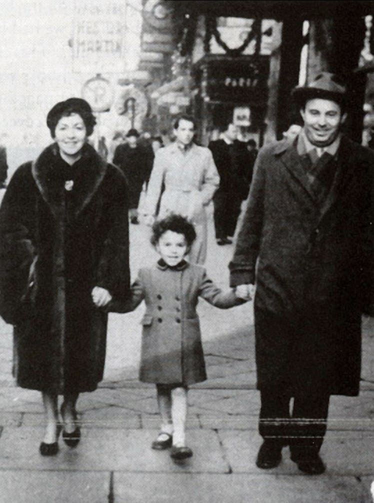 Diane with her mother, Lily, and father, Leon in Belgium.