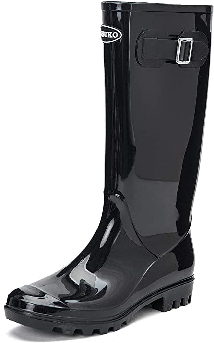 DKSUKO Tall Rubber Rain Boots