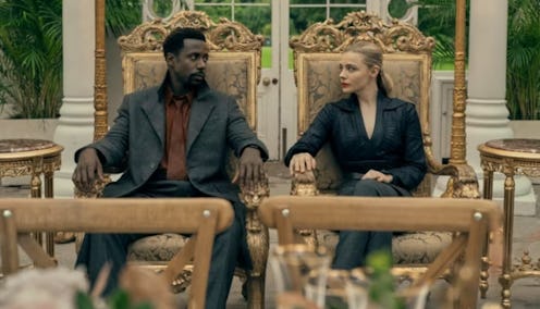 Gary Carr and Chloe Grace Moretz in Prime Video's adaptation of 'The Peripheral'