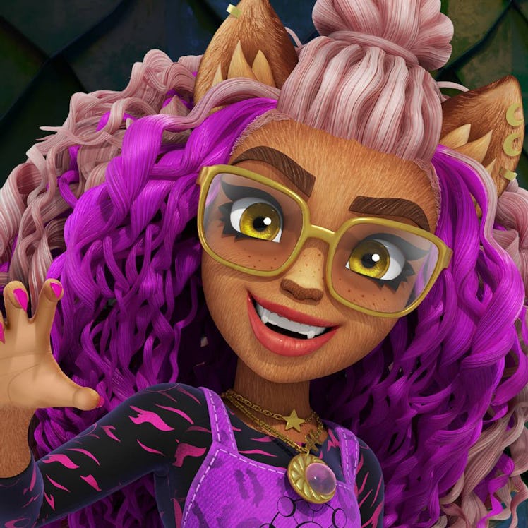 A curly hair Halloween costume idea includes werewolf teenager Clawdeen Wolf from Monster High 2022.