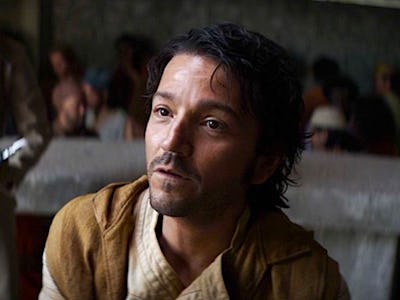 Diego Luna as Cassian Andor in the new tv show from the Star Wars universe called Andor