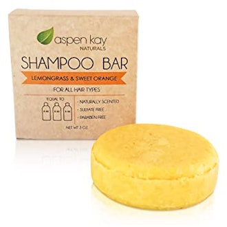 This noncomedogenic shampoo bar is great for traveling.