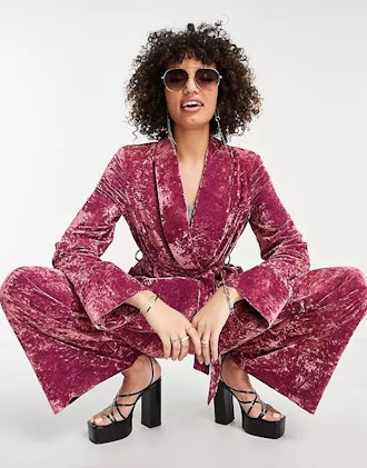 Crushed Velvet Suit