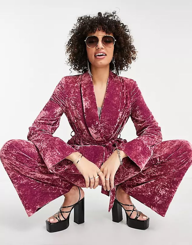 Crushed Velvet Suit