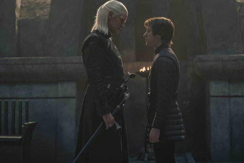 Matt Smith as Daemon Targaryen, and Jaecerys Velaryon on 'House of the Dragon'