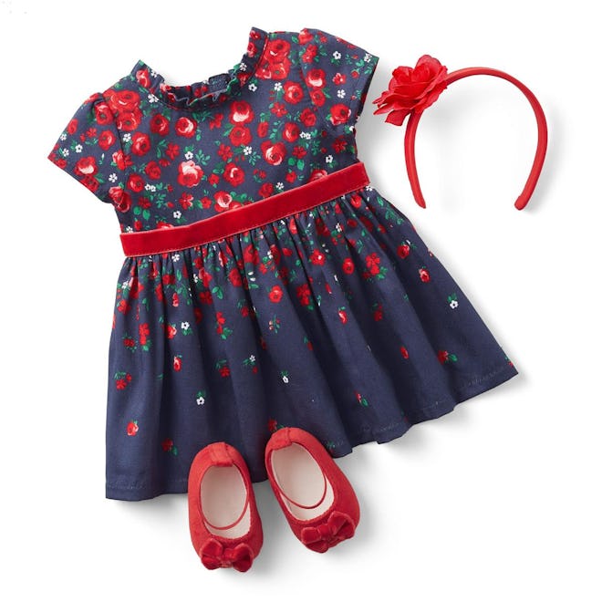 American Girl x Janie and Jack Wrapped in Roses Doll Dress for Bitty Baby
