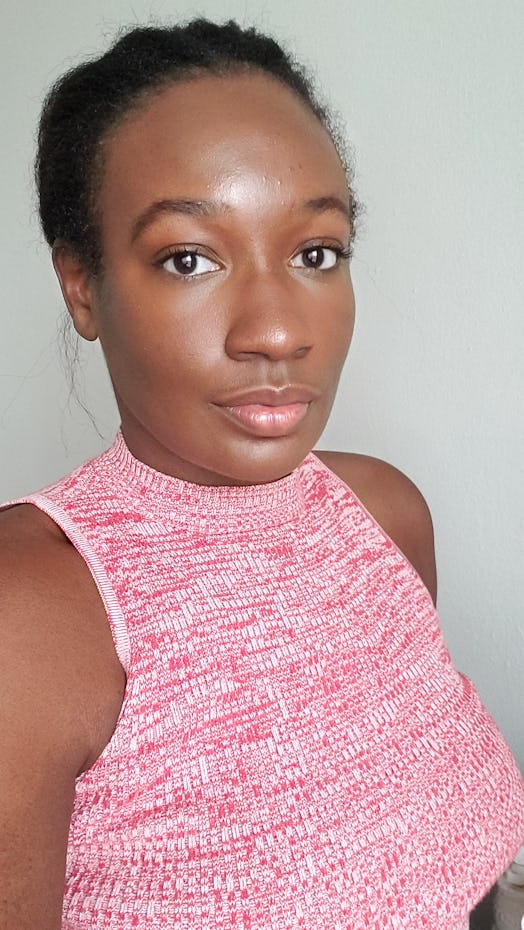 My skin on the Ellis Brooklyn Satisfying Skin Care Moisturizer.