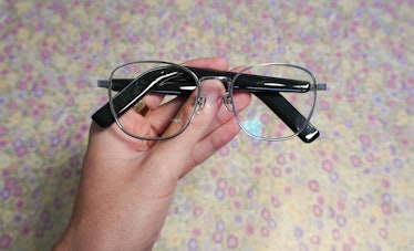 The front of a folded pair of Soundcore Frames