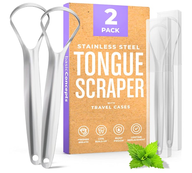 Basic Concepts Tongue Scrapers (2-Pack)