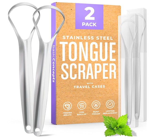 Basic Concepts Tongue Scrapers (2-Pack)