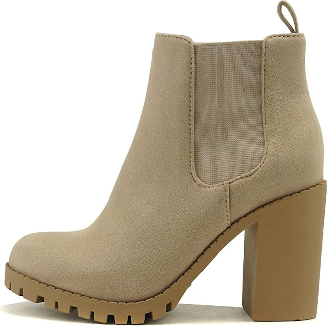 Soda Chunky Heel Ankle Boots