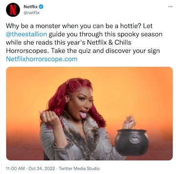 Megan Thee Stallion reads Netflix Horrorscopes.