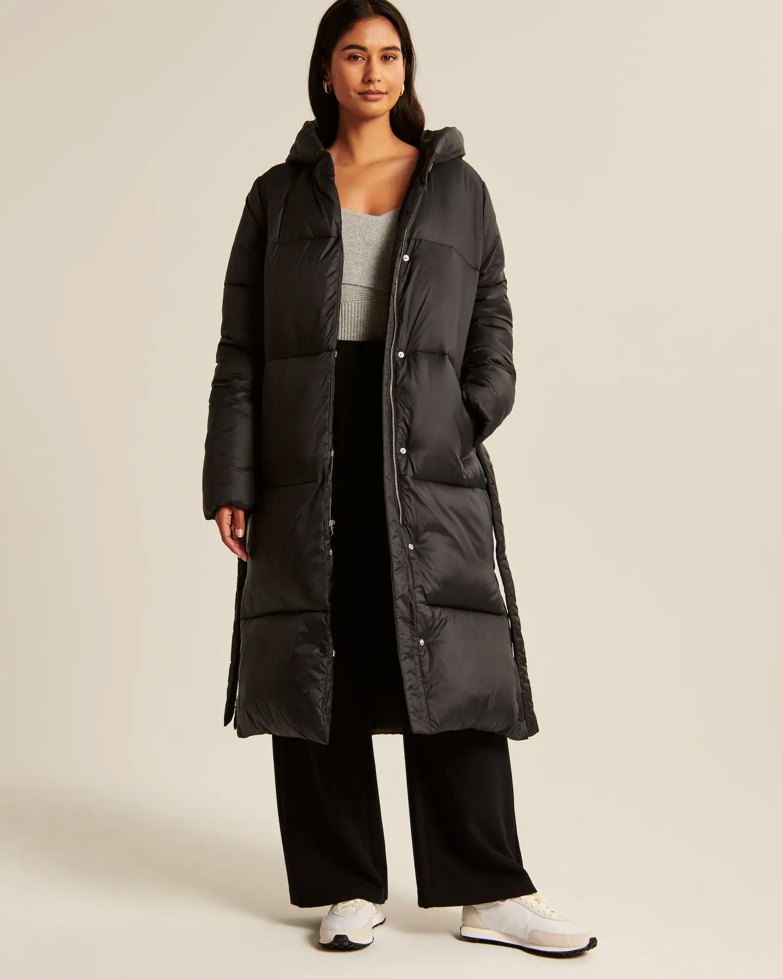 A&amp;F Air Cloud Long Puffer