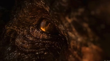 A closeup of Vermithor's eye on House of the Dragon. 