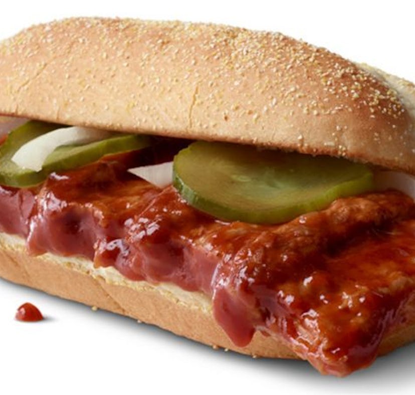 The McRib's 2022 return date means you can get it so soon.