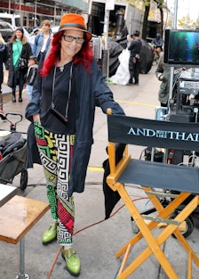 Patricia Field visits the And Just Like That set in New York City 