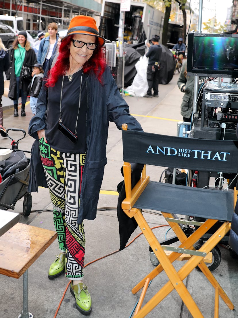 Patricia Field visits the And Just Like That set in New York City