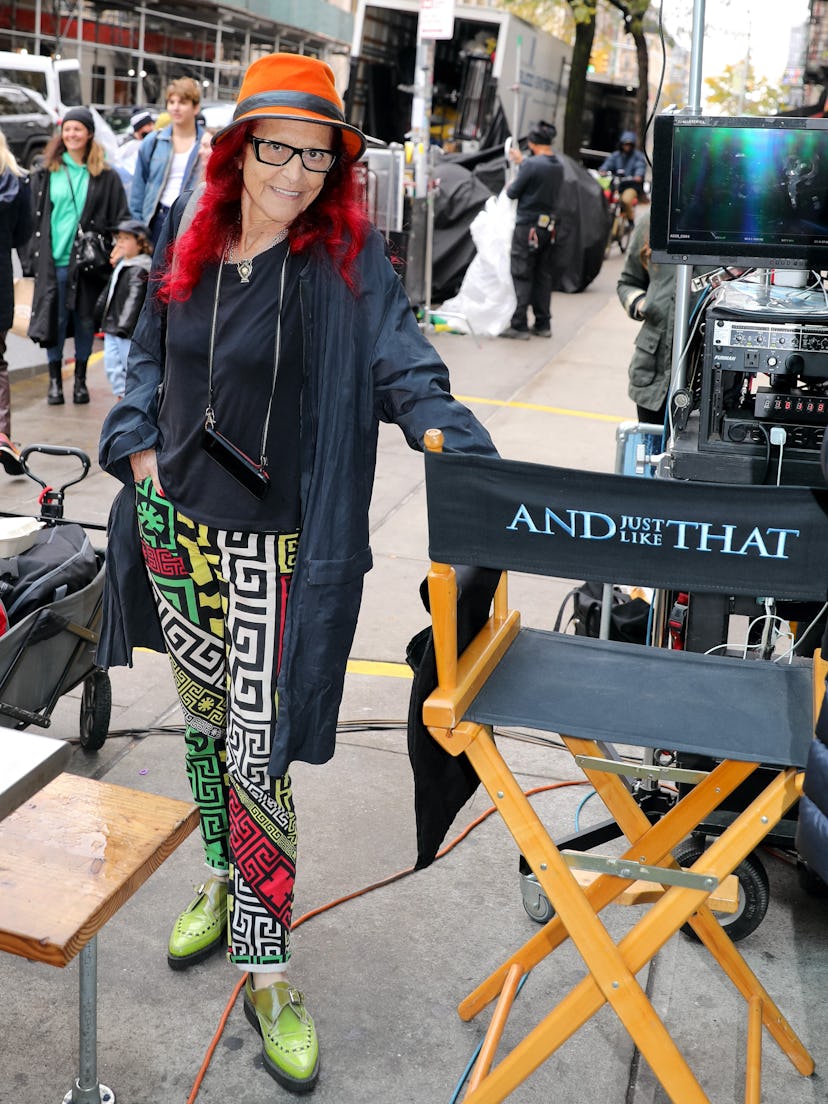 Patricia Field visits the And Just Like That set in New York City 