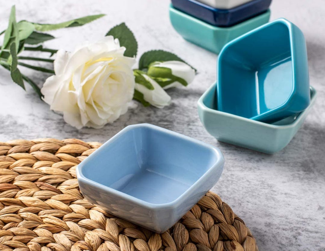 Delling 3 Oz Ceramic Dipping Bowls Set (6-Pack)