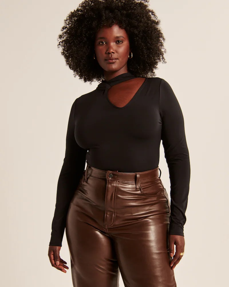 Long-Sleeve Cutout Bodysuit