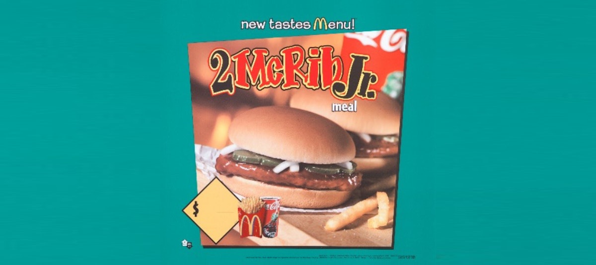 The McRib was introduced to menus in 1981.