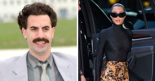 Borat wished Kim Kardashian a happy birthday on Instagram. 
