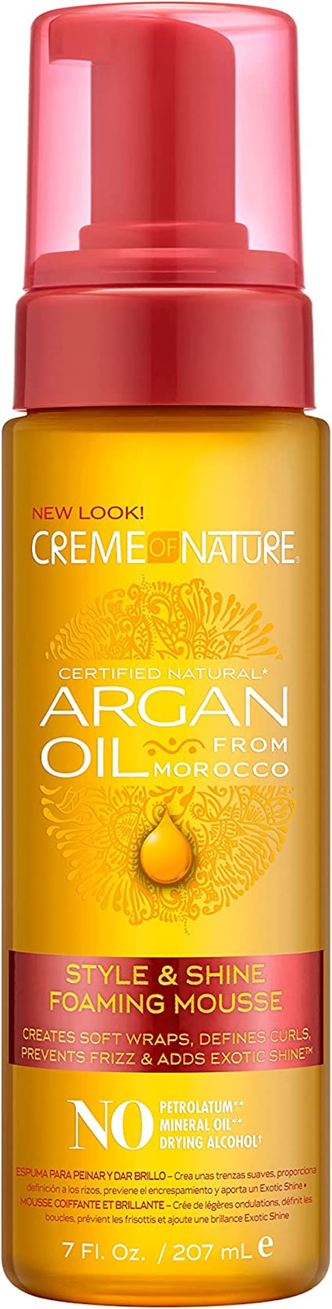 Crème of Nature Argan Shine Foaming Mousse 