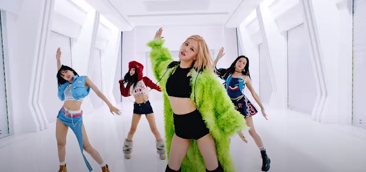 BLACKPINK's outfits in their "Shut Down" music video would make great Halloween costume ideas.