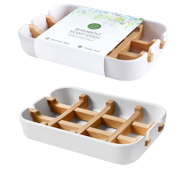 Leadiy Bamboo Soap Holder (2-Pack)