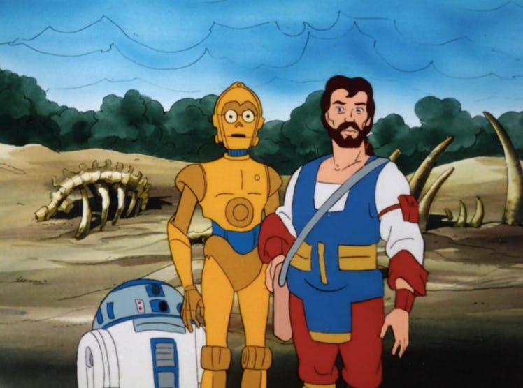 Mungo with the droids.