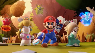 Mario, Rabbids, and their Spark buddies