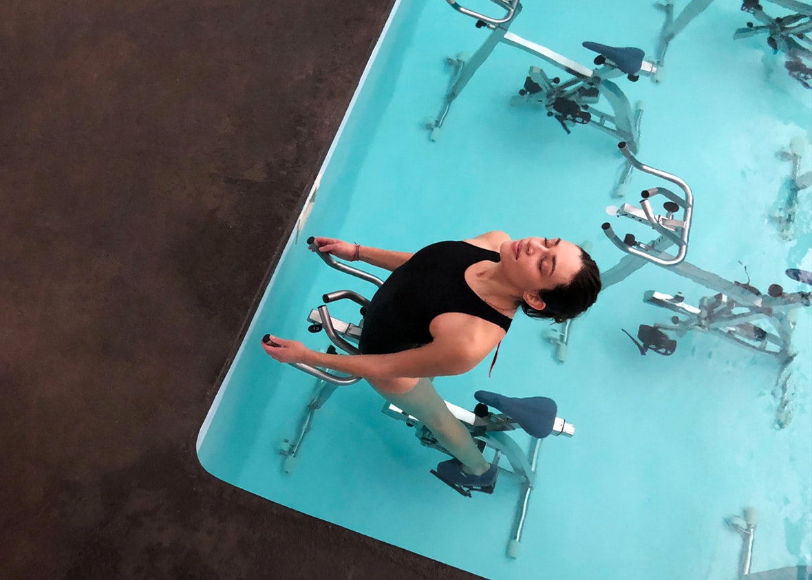 Aqua Studio Offers Cycling Classes In The Water The Workout Is