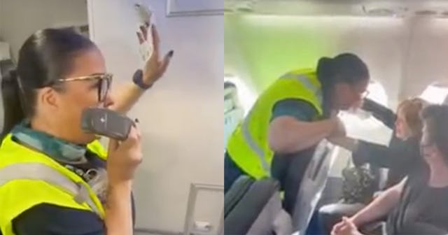 A flight attendant got emotional when she discovered her favorite teacher was on her flight. Watch t...