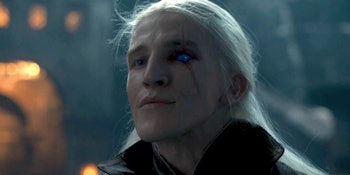 Aemond Targaryen without his eyepatch in the show 'House of the Dragon'