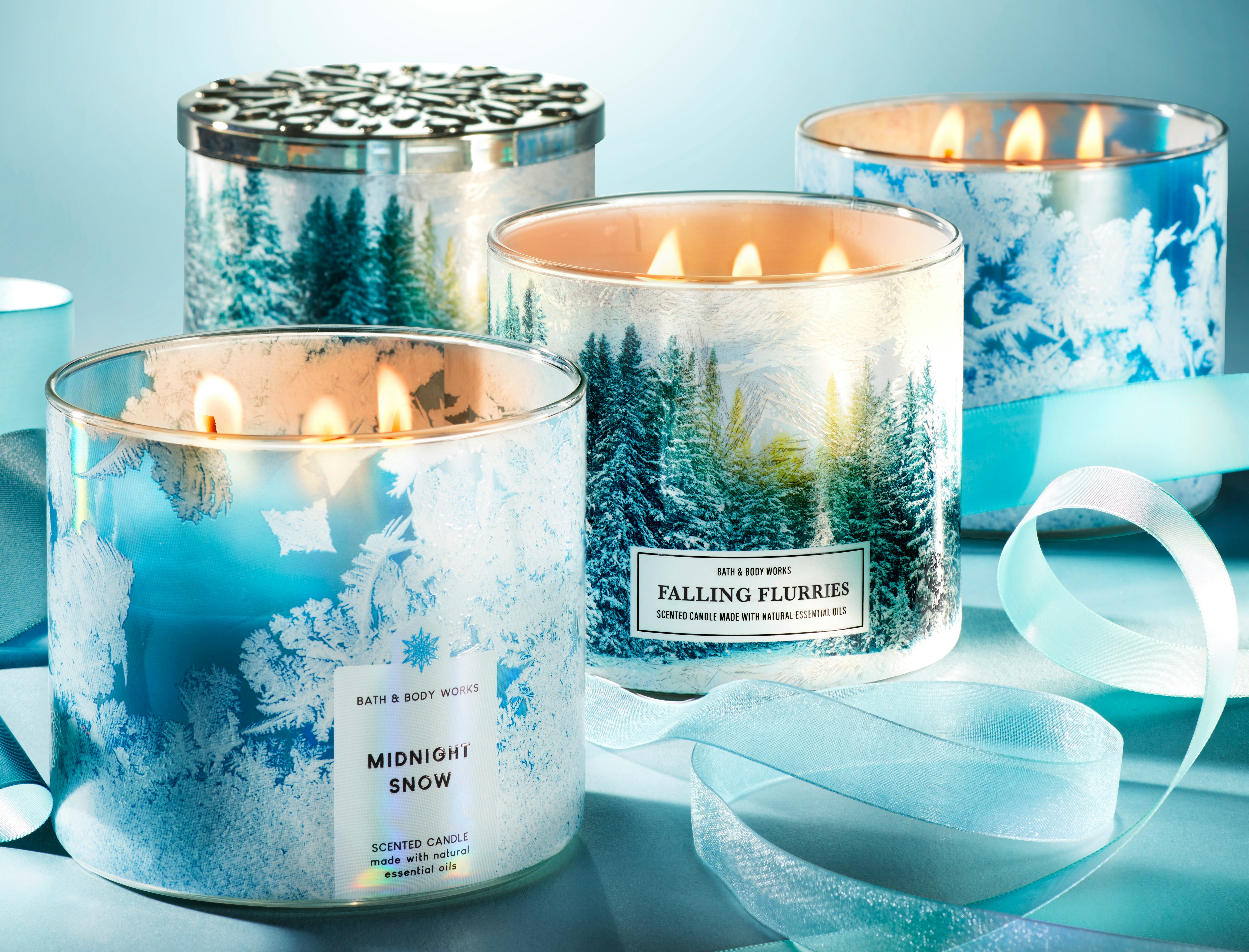 christmas candles from bath and body works