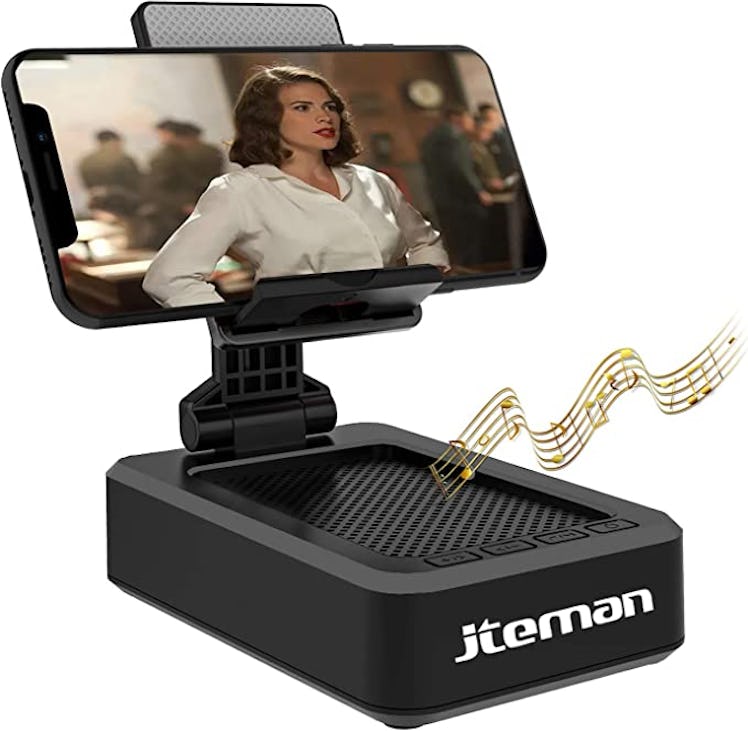 JTEMAN Cell Phone Stand & Speaker